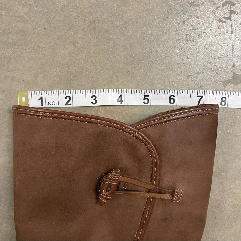 Kalso Earth Birch Boots, 14 in tall, Brownstone Suede, Leather Details, Ladies 9